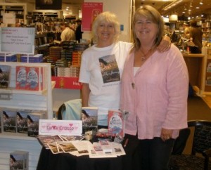 With friend and fellow author Tania Crosse