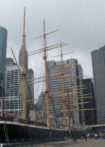 The Peking - moored in the East River