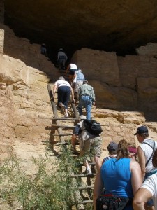 The 'easy' route into the cliff dwellings for the tourists.