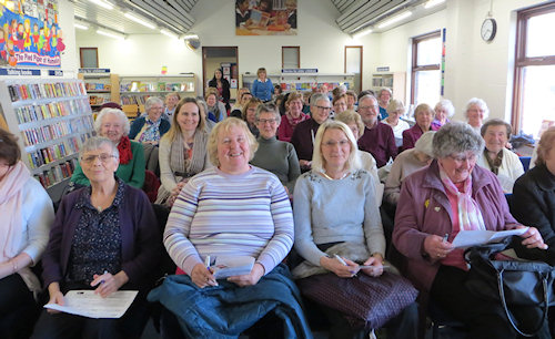 The audience at the library talk - it was such fun to meet everyone after for tea and cake... AND I came away with the idea for a story.
