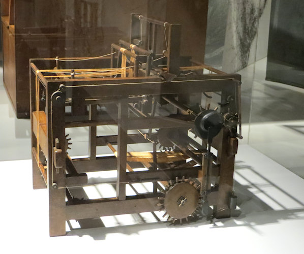 Leonardo's weaving machine - long before the industrial revolution changed the world. 