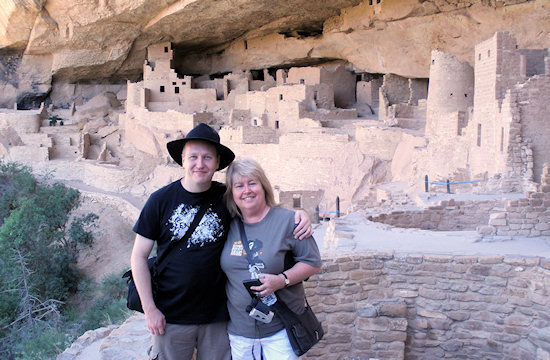 At the cliff dwellings in Mesa Verde National Park. A place I had always longed to visit and it was as amazing as I had hoped.
