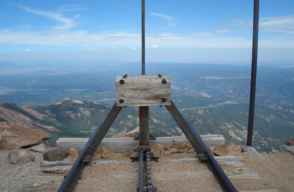 The train ride to the top of Pike's Peak - what a view and the fraying edges of the track didn't scare me at all. 