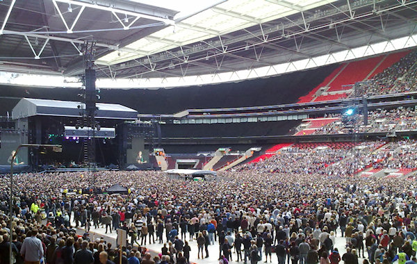 Bruce Springsteen plays Wembly. Without the big screens, how would most of us see the Boss?