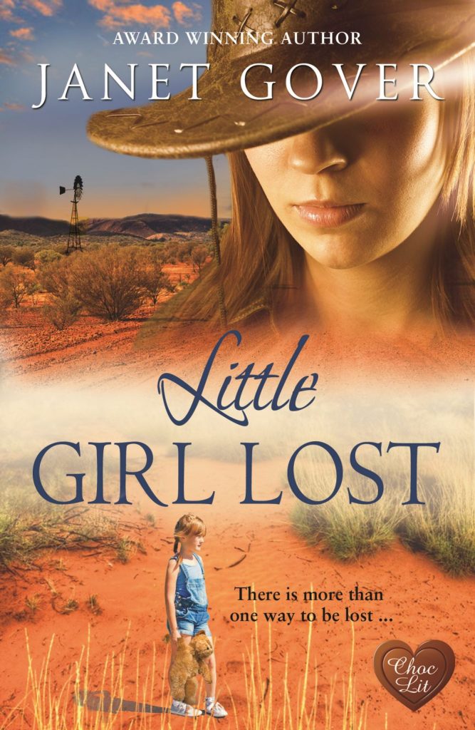 The lovely cover beautifully portrays the Australian outback