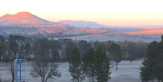 A beautiful frosty mid-winter sunrise.