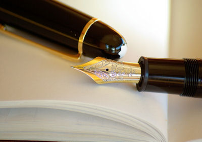 A beautiful pen makes signing a book even more wonderful.